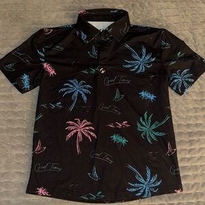 Boys Full Wedge Golf Polo, size Small.